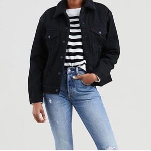 Levi’s black Sherpa jacket coat